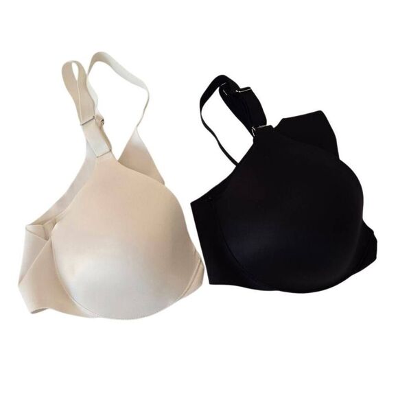 Soma Womens Black White Two Underwire Front Closure Full Coverage Bras 38B - Picture 4 of 12